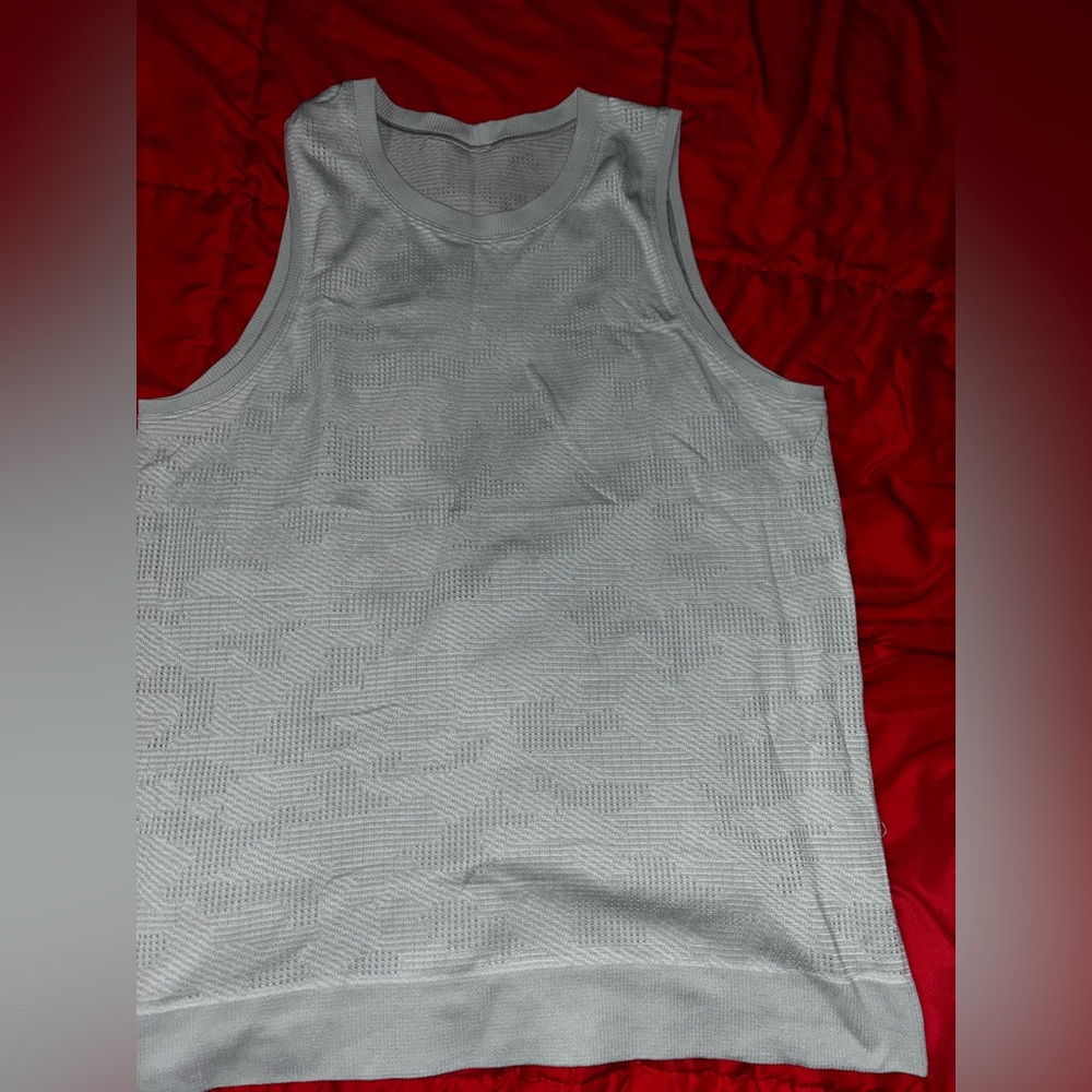 lululemon athletica Light Gray Tank Top
